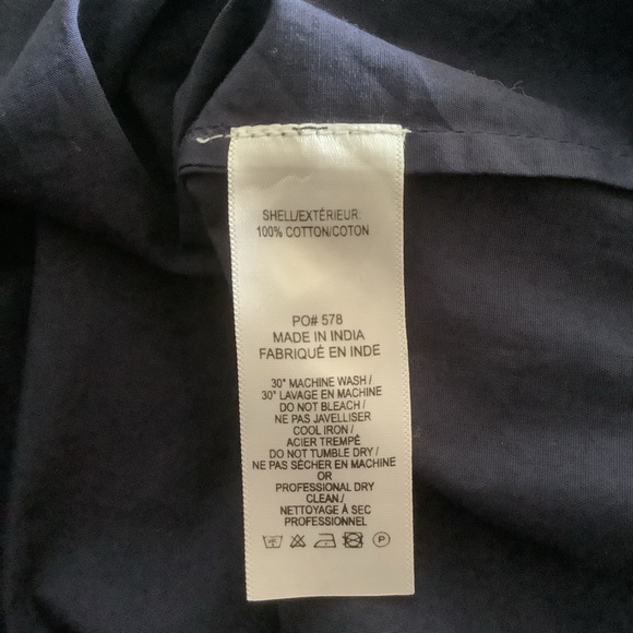 FRANCES VALENTINE KATE SPADE 1X Navy Pom Pom Lace top - Picture 8 of 8